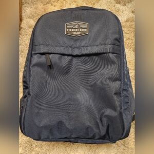 Straight Down Montana Backpack Navy Blue Golf Traveller Large EUC